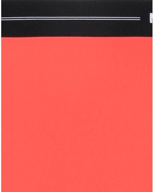 MSGM Red Midi Skirt