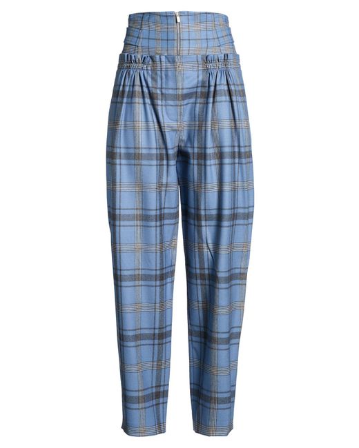 Alberta Ferretti Blue Pants Virgin Wool, Elastane