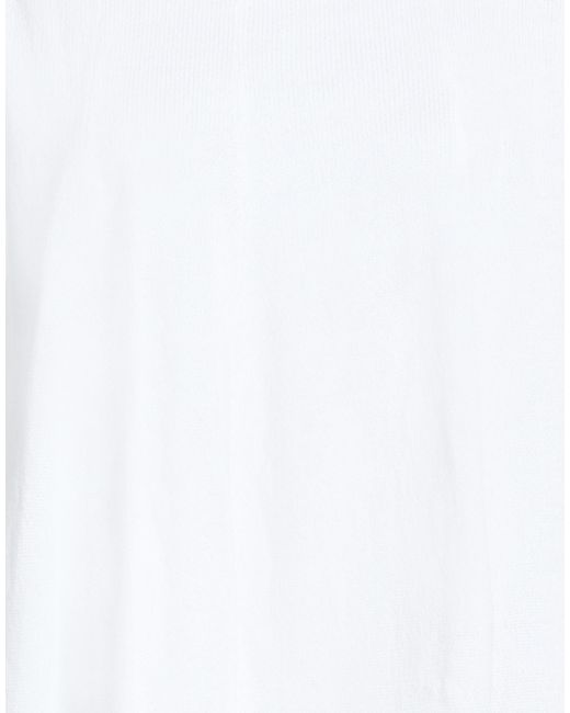 Alpha Studio White Sweater Cotton