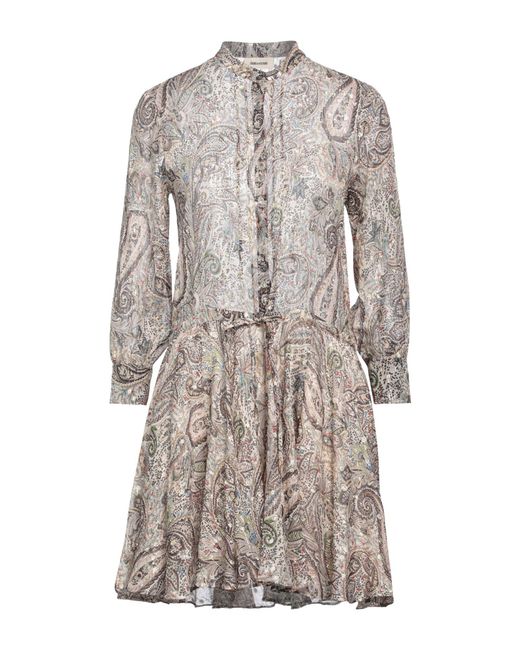 Zadig & Voltaire Gray Mini Dress