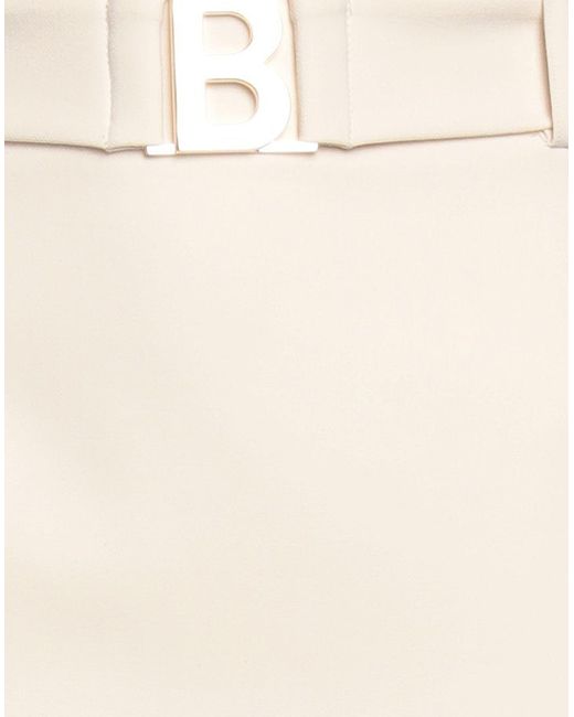Blugirl Blumarine Natural Mini Skirt Polyester, Viscose, Elastane