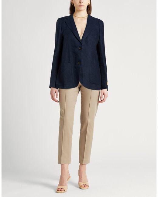 Massimo Alba Blue Blazer Linen