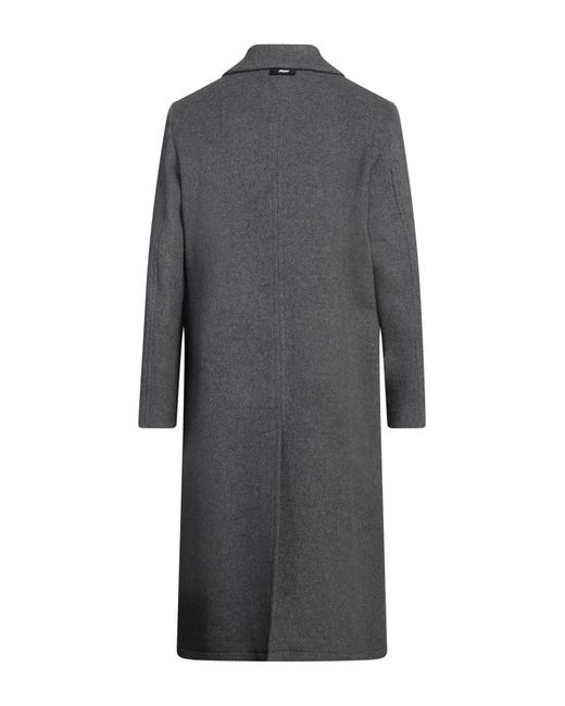 MSGM Gray Coat Wool, Polyamide for men