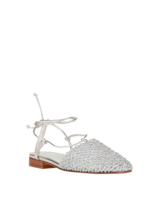 Hereu White Ballet Flats