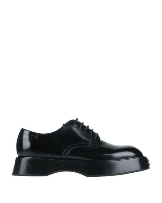 Dolce & Gabbana Black Lace-Up Shoes Calfskin for men