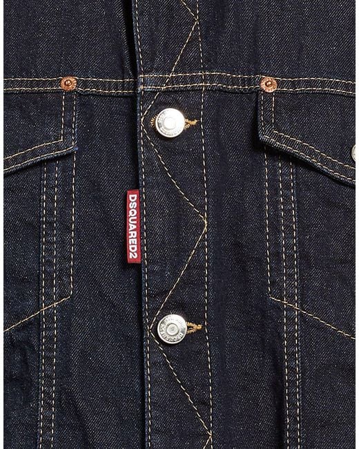 DSquared² Blue Denim Outerwear for men