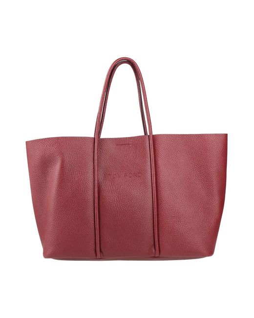 Tom Ford Red Handbag Calfskin
