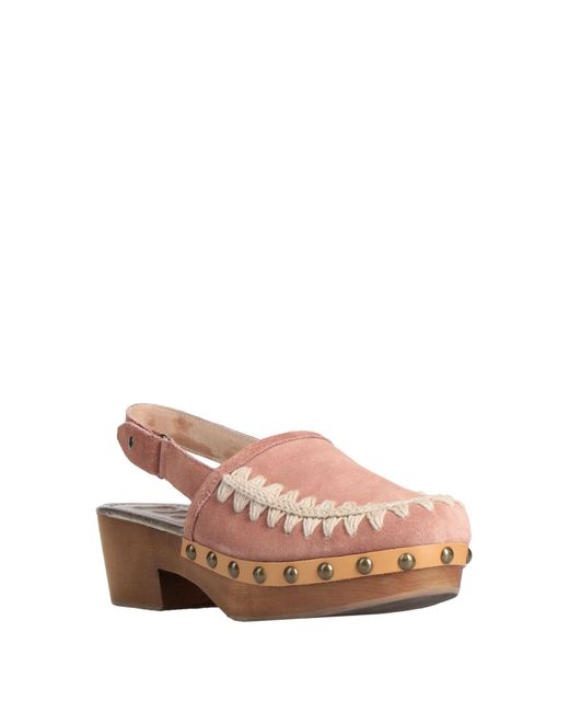 Mou Pink Mules & Clogs