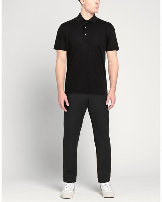 Paul & Shark Black Polo Shirt for men
