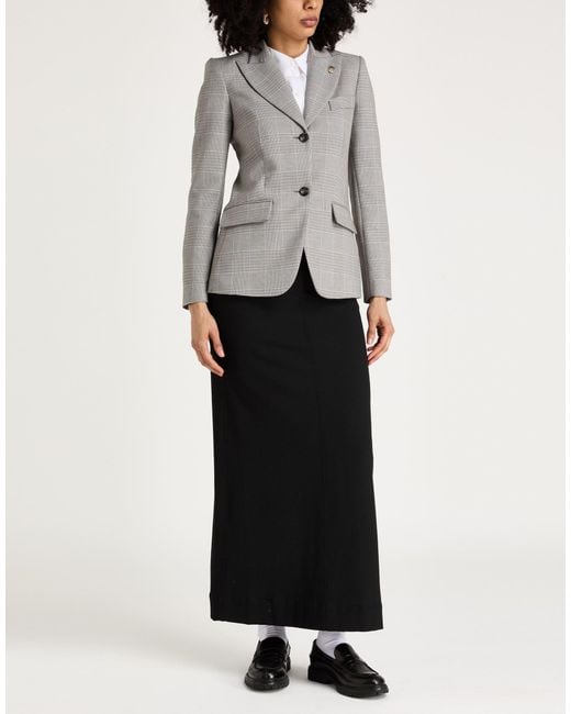 Vivetta Gray Light Blazer Polyester, Viscose, Elastane