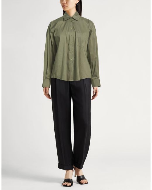 Xacus Green Military Shirt Cotton, Polyamide, Elastane