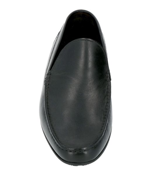 A.Testoni Black Loafers for men