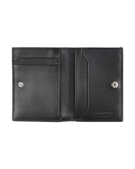 Montblanc Black Cardholder Leather for men