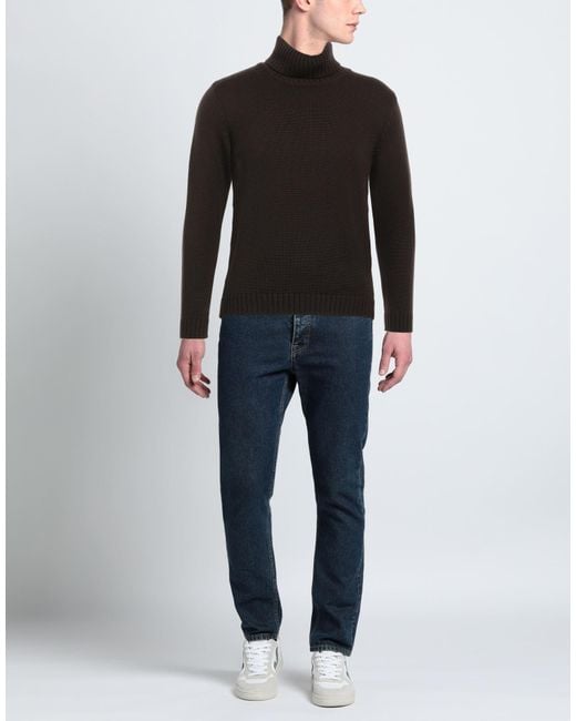 Zanone Black Turtleneck for men