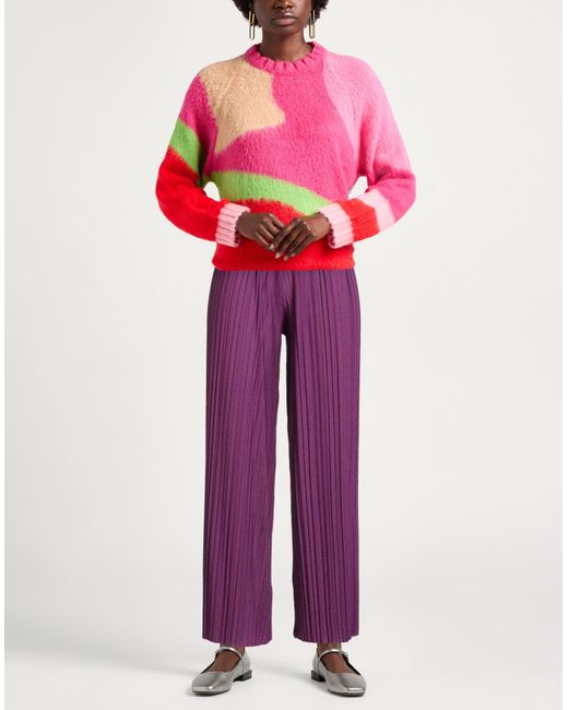 Toy G. Purple Pants Viscose, Polyester, Elastane