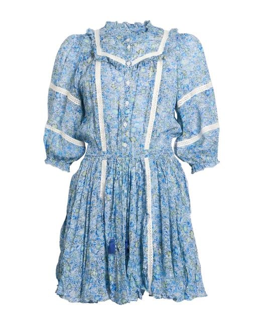 Poupette Blue Mini Dress Viscose