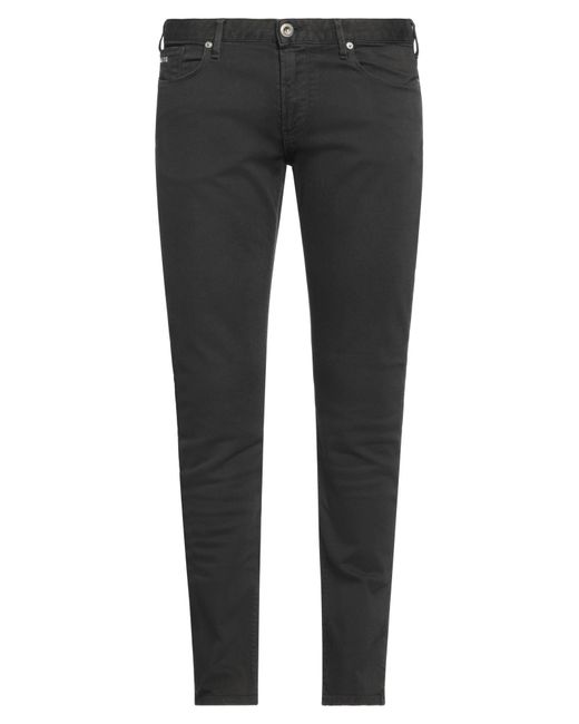 Emporio Armani Gray Denim Trousers for men