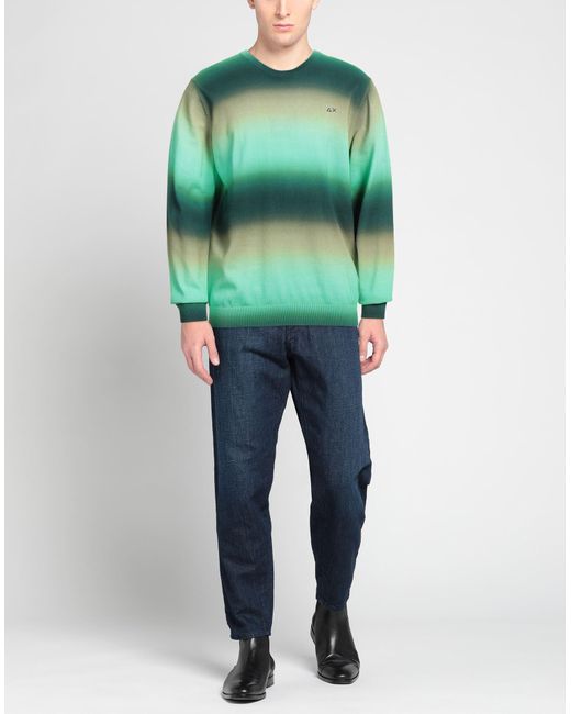 Pullover di Sun 68 in Green da Uomo