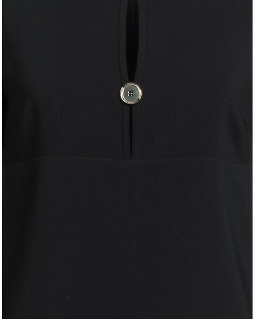 Pinko Black Mini Dress Polyester, Elastane