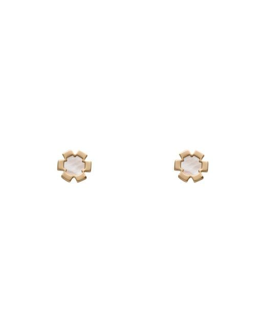 Tory Burch White Ohrring