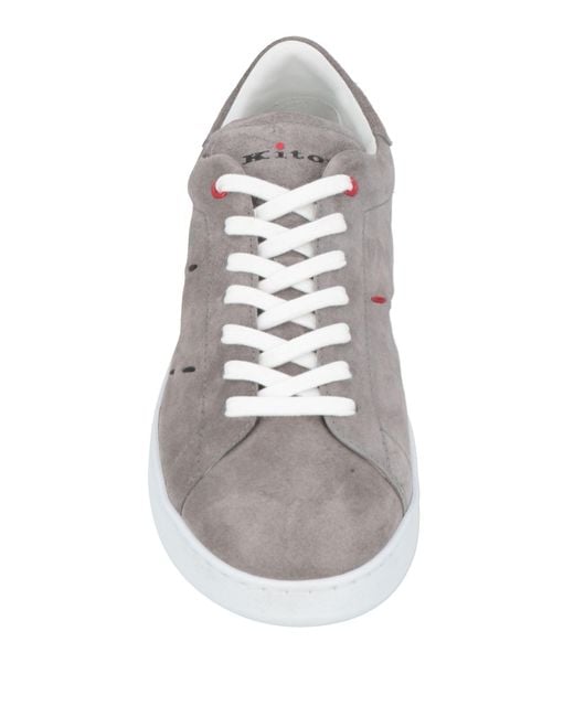 Kiton Gray Trainers for men