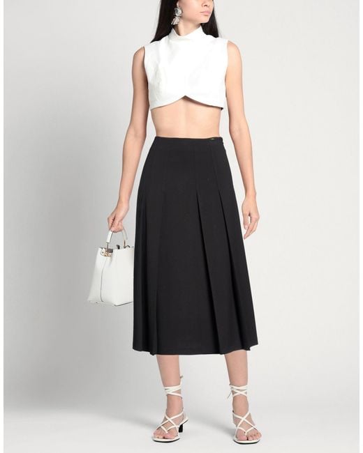 Kaos Black Midi Skirt