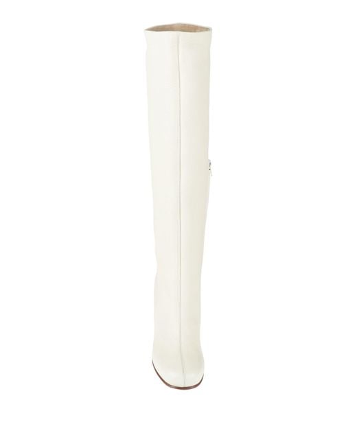 Khaite White Boot Leather