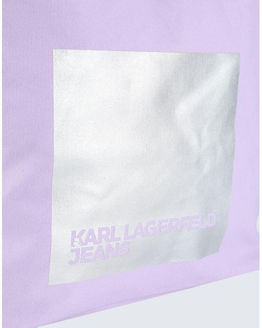 Bolso de asas largas Karl Lagerfeld de color Purple