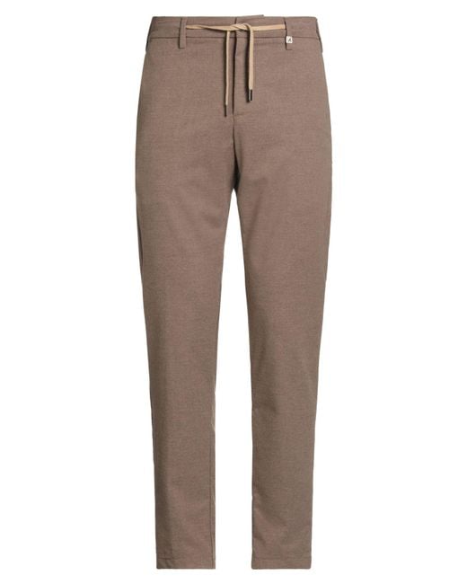 Myths Brown Pants Polyester, Viscose, Elastane for men