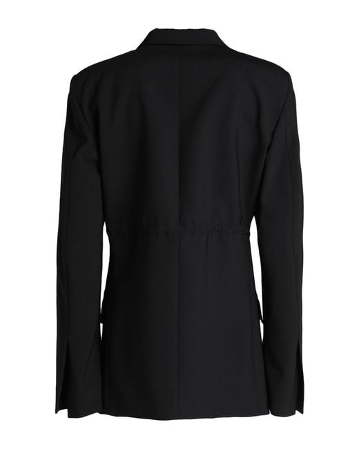 Nensi Dojaka Black Blazer Virgin Wool, Elastane
