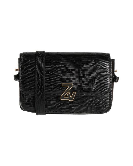 Zadig & Voltaire Black Cross-Body Bag Leather