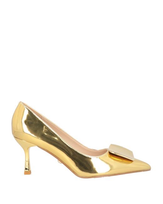 Twenty Four Haitch Metallic Pumps