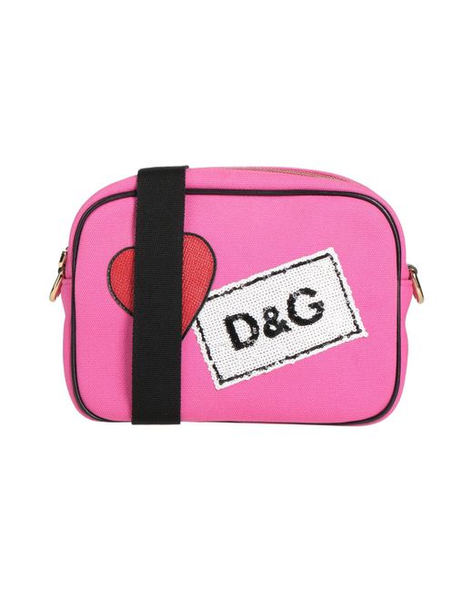 Dolce & Gabbana Pink Fuchsia Cross-Body Bag Textile Fibers