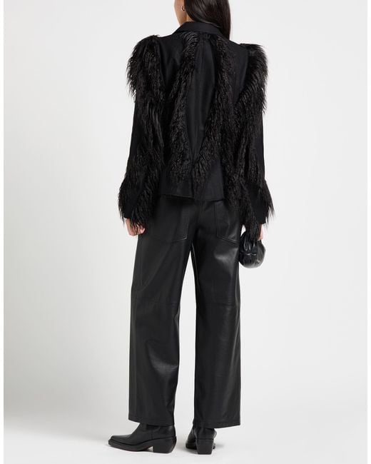 Alberta Ferretti Black Jacket Wool, Polyamide