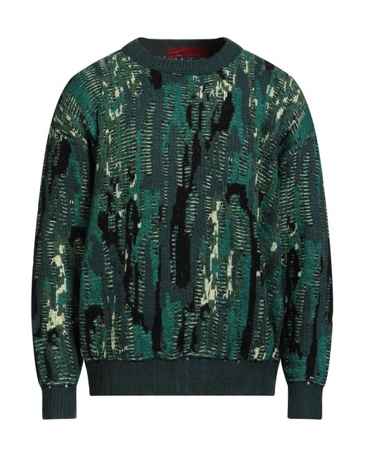 Acupuncture Green Deep Sweater Polyester, Cotton, Acrylic, Mohair Wool, Goat Wool for men