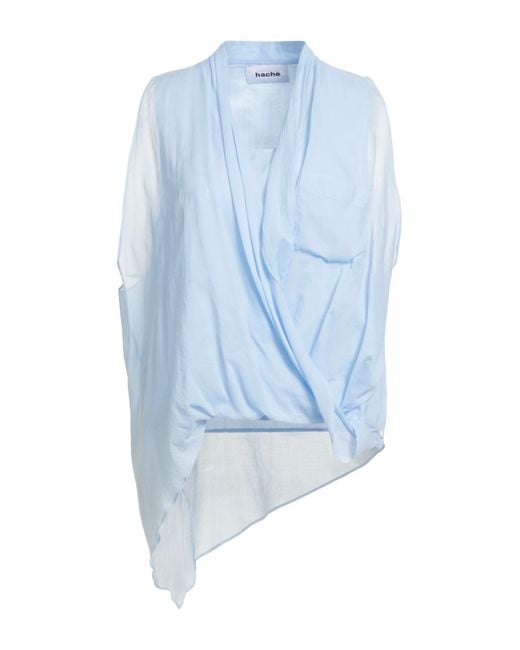 Hache Blue Top Cotton