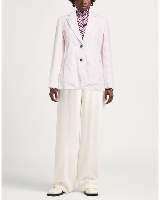Drumohr White Blazer Cotton
