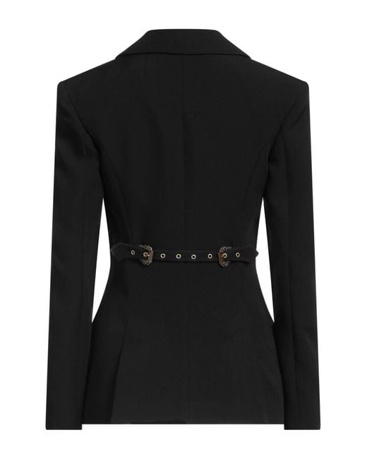Versace Jeans Couture Black Blazer Polyester, Elastane