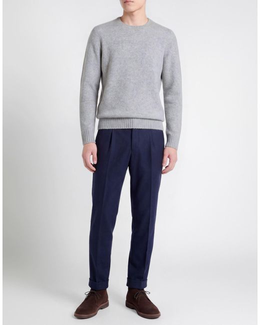 Drumohr Gray Sweater Lambswool for men