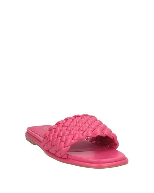 MICHAEL Michael Kors Pink Fuchsia Sandals Textile Fibers