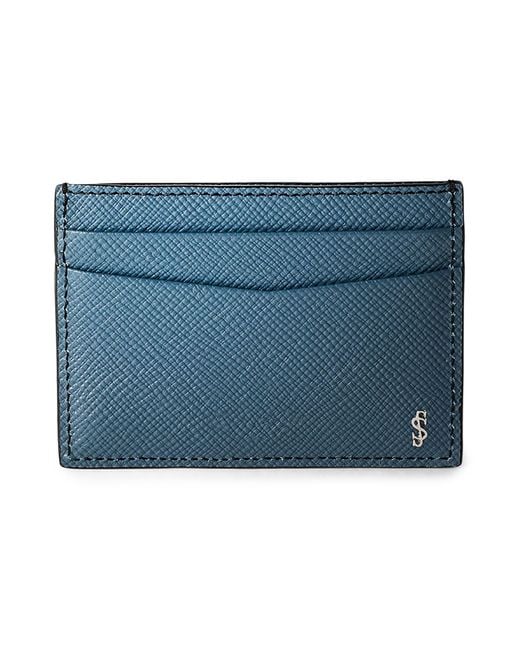 Portacarte di Serapian in Blue da Uomo