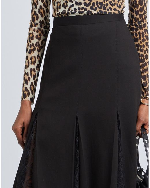 Boutique Moschino Black Midi Skirt