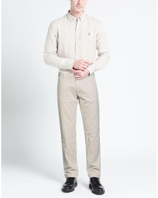 40weft Natural Pants Cotton, Elastane for men