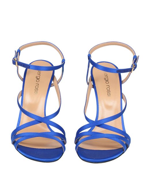 Sergio Rossi Blue Sandals