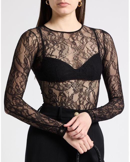 Wardrobe NYC Black Bodysuit Polyamide, Elastane