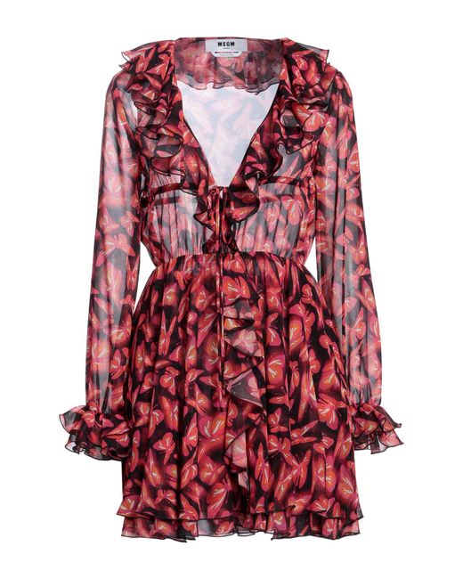 Minivestido MSGM de color Red