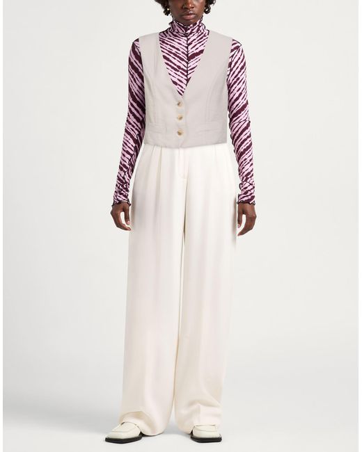 ViCOLO White Tailored Vest Viscose, Polyester