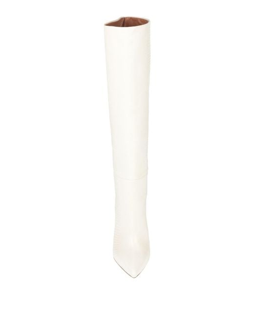 Paris Texas White Boot Leather