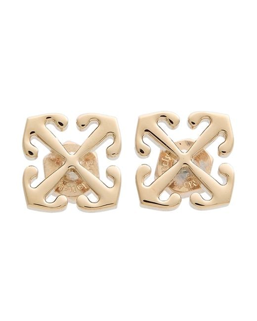 Off-White c/o Virgil Abloh Metallic Earrings Brass