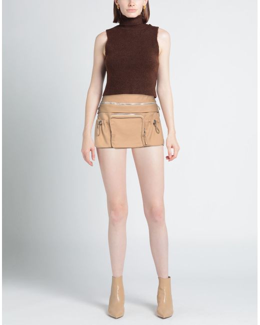 Dion Lee Natural Mini Skirt
